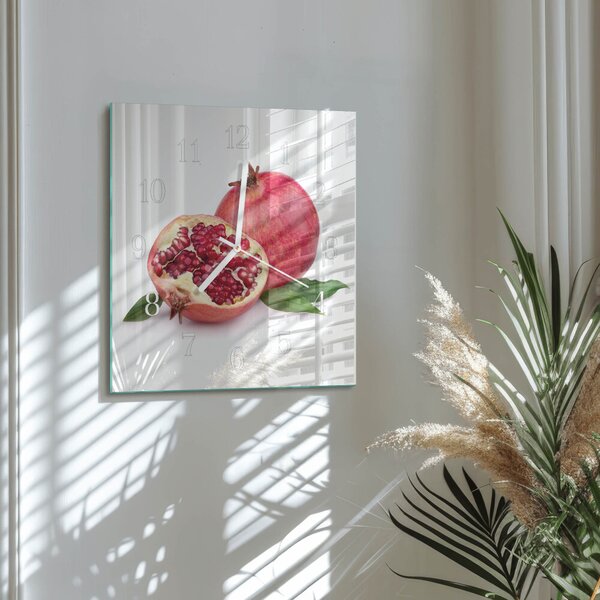Skleněné hodiny Granát zskb-30x30-00089608