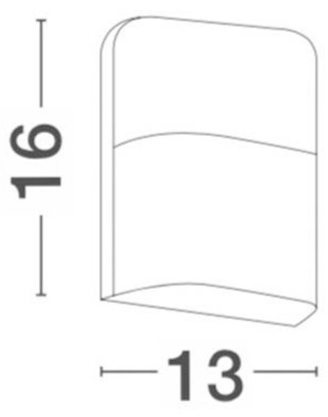 NOVA LUCE venkovní nástěnné svítidlo DROPLET bílý hliník a akryl LED 6W 3000K 100-240V 64st. IP65 9522101