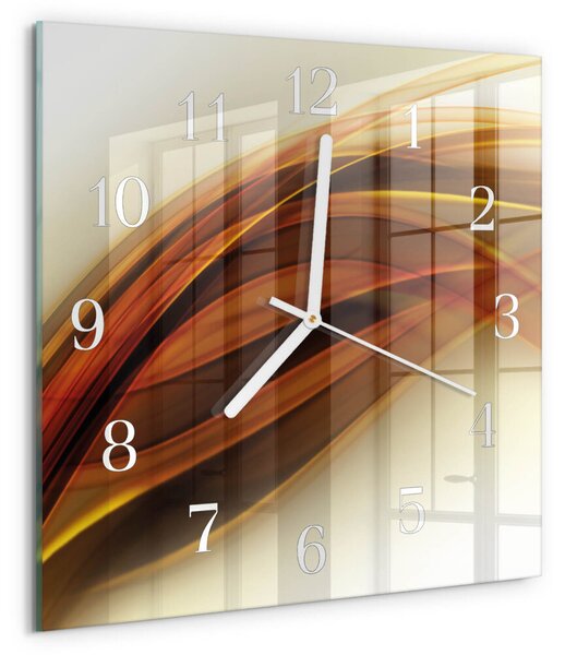 Skleněné hodiny Abstrakce zskb-30x30-00083984