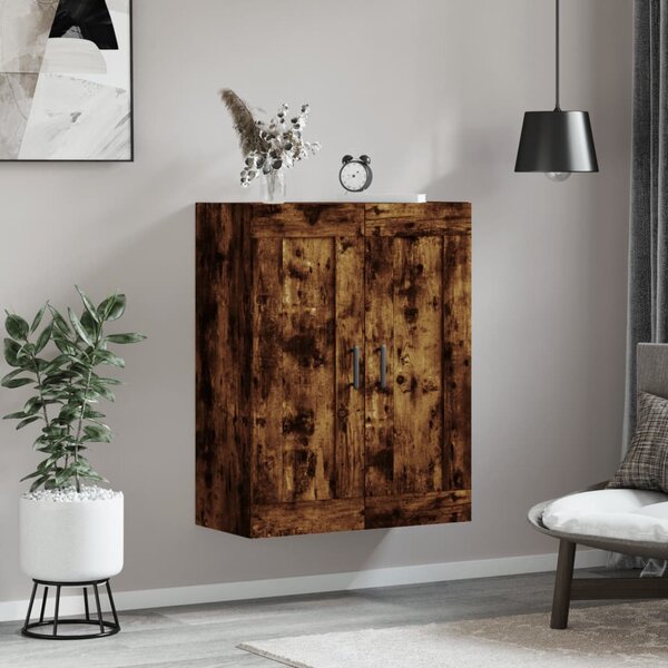 Nástěnná skříňka kouřový dub 69,5 x 34 x 90 cm kompozitní dřevo
