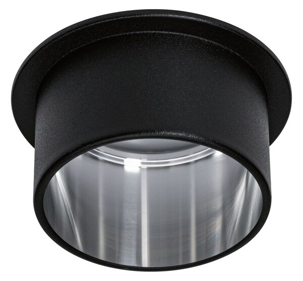 Paulmann 93382 LED Gil, bodovka v černo-ocelové úpravě, 1x6,5W LED 2700K tříkrokové stmívání, prům. 6,8cm, IP44