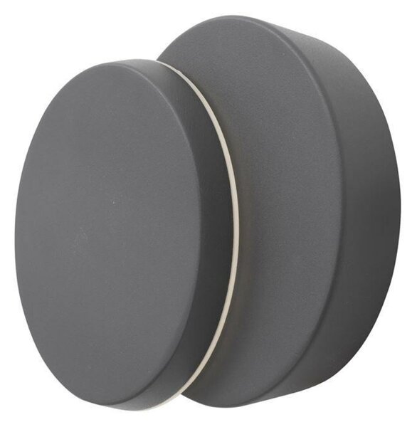 NOVA LUCE venkovní nástěnné svítidlo GRAVITY tmavě šedý hliník akrylový difuzor LED 12W 3000K 220-240V rotační IP54 810067