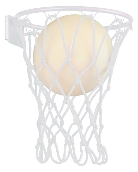 Mantra 7242 Basketball, bílé nástěnné svítidlo ve tvaru basketbalového koše, 1xE27 průměr 30cm