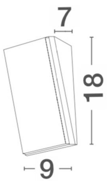 NOVA LUCE venkovní nástěnné svítidlo KEEN bílý hliník akrylový difuzor LED 12W 3000K 220-240V 108st. IP65 9270016