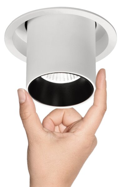 Mantra 6400 Grada, bílá výklopná bodovka LED 7W 610lm 3000K, půměr 8,4cm