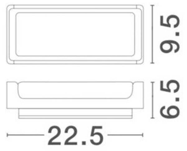 NOVA LUCE venkovní nástěnné svítidlo KEEN tmavě šedý hliník akrylový difuzor LED 12W 3000K 220-240V 75st. IP65 9160081