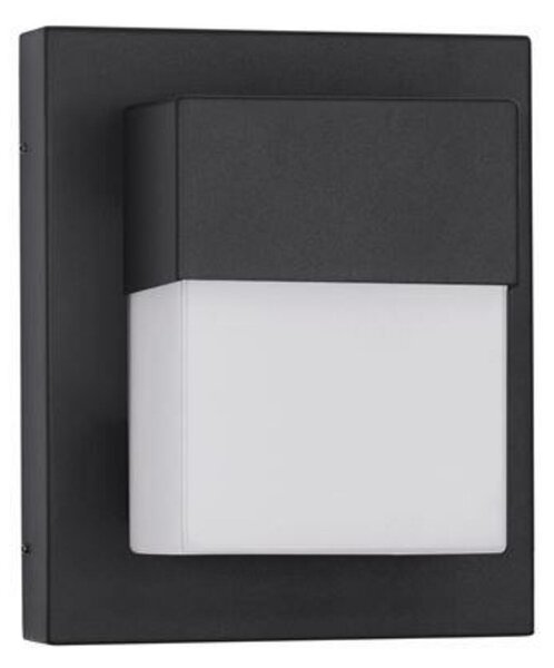 NOVA LUCE venkovní nástěnné svítidlo LETO černý hliník akrylový difuzor LED 10W 3000K 220-240V 120st. IP65 9060205