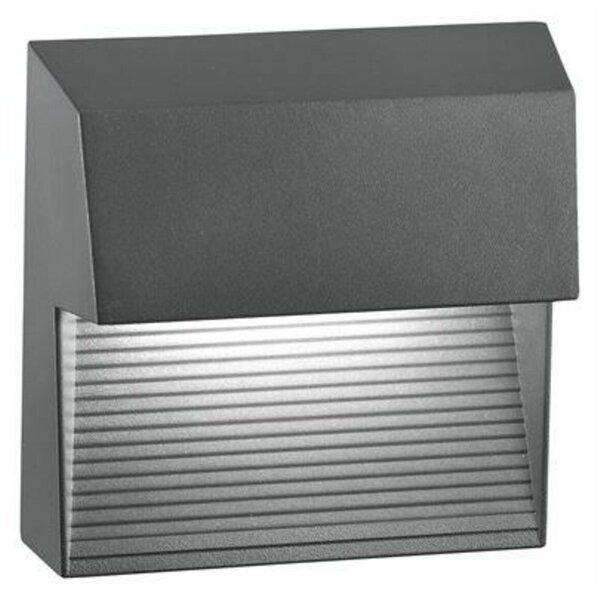 NOVA LUCE venkovní nástěnné svítidlo KRYPTON tmavě šedý hliník LED 6W 3000K 220-240V 32st. IP54 752250