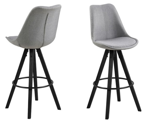Barová židle Dima Melange šedá/černá