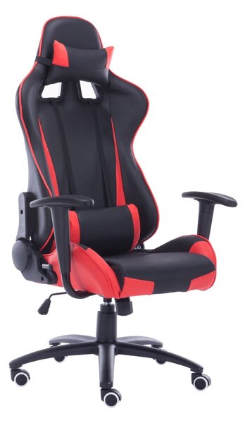 ADK TRADE Černá kancelářská židle ADK Runner s červenými prvky
