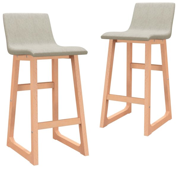Barové židle Quarry - 2 ks - textil | krémové