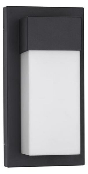 NOVA LUCE venkovní nástěnné svítidlo LETO černý hliník akrylový difuzor LED 18W 3000K 220-240V 120st. IP65 9060202