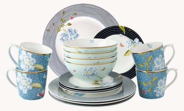 Sada porcelánového nádobí Gift, pro 4 osoby, 16 dílů
