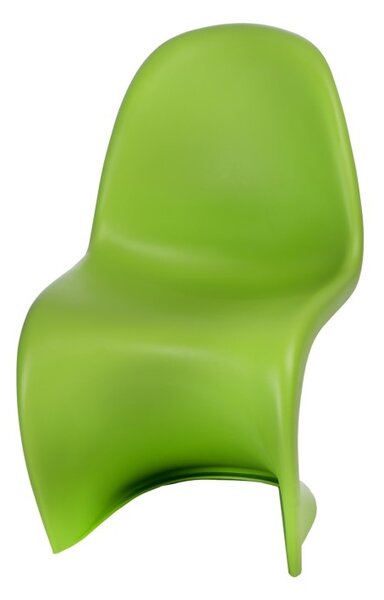 Židle BALANCE pp zelená, Sedák bez čalounění, polypropylén, barva: zelená, bez područek
