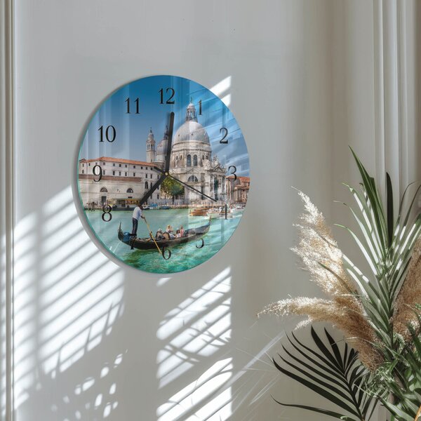 Skleněné nástěnné hodiny Benátky zsoc-fi30-00180648