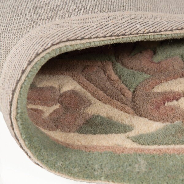 Zelený vlněný koberec Flair Rugs Aubusson, 75 x 150 cm