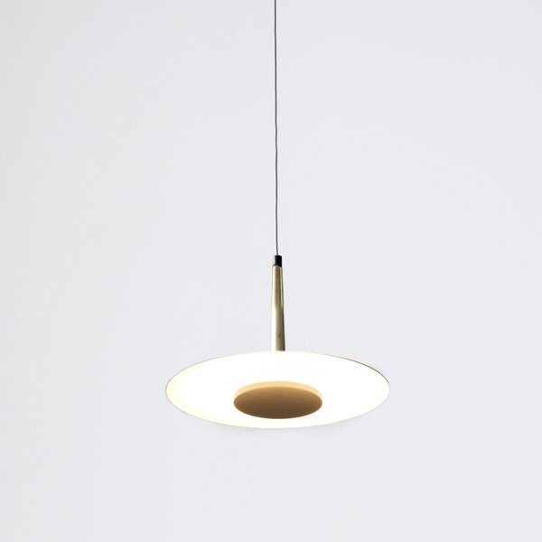 Mantra 7305 Orion, moderní černé svítidlo s mosaznými prvky LED 8W 590lm 3000K, průměr 25cm