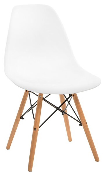 Židle Simplet P016V basic bílá, buk, barva: černá