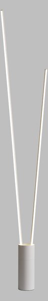 Mantra 7345 Vertical, stmívatelná bílá stojací lampa se dvěma prvky, LED 44W 2600lm 3000K, výška 180cm