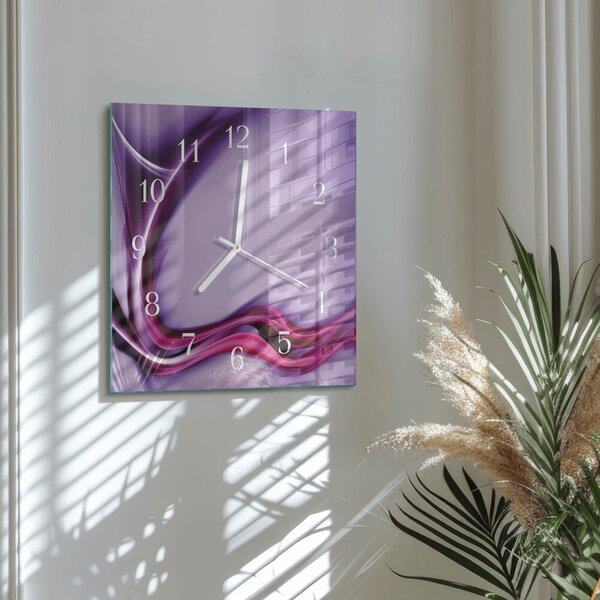 Skleněné hodiny Abstrakce zskb-30x30-00083424