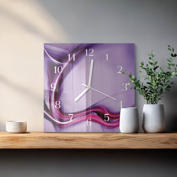Skleněné hodiny Abstrakce zskb-30x30-00083424