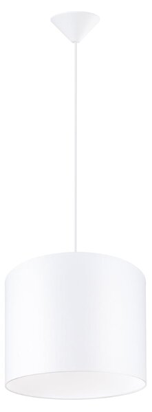 Závěsné svítidlo Nova, 1x bílé textilní stínítko, (fi 30 cm)
