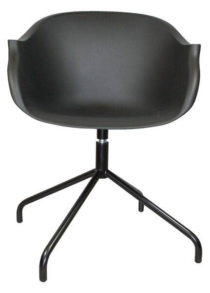 Židle Roundy černá, kov, barva: černá