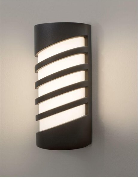 NOVA LUCE venkovní nástěnné svítidlo LUPO černý hliník akrylový difuzor LED 10W 3000K 220-240V 64st. IP65 9926617