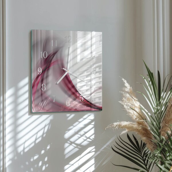Skleněné hodiny Abstraktní čáry zskb-30x30-00082490