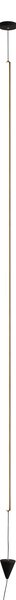 Mantra 7352 Vertical, stmívatelná černá závěsná lampa, LED 36W 2160lm 3000K, výška 215-350cm