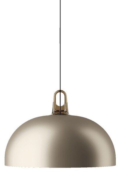 Lodes 16924 6500 Jim dome, champagne kupolovité svítidlo s medovým hákem, 1x25W LED E27, prům. 50cm