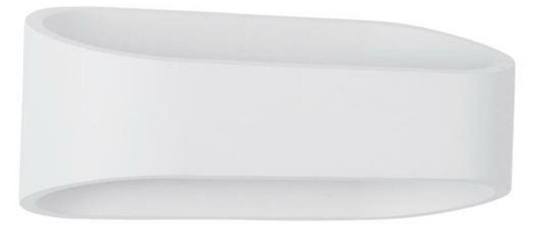 NOVA LUCE venkovní nástěnné svítidlo MILE bílý hliník a sklo LED 9W 3000K 100-240V 155st. IP54 světlo nahoru a dolů 9257871