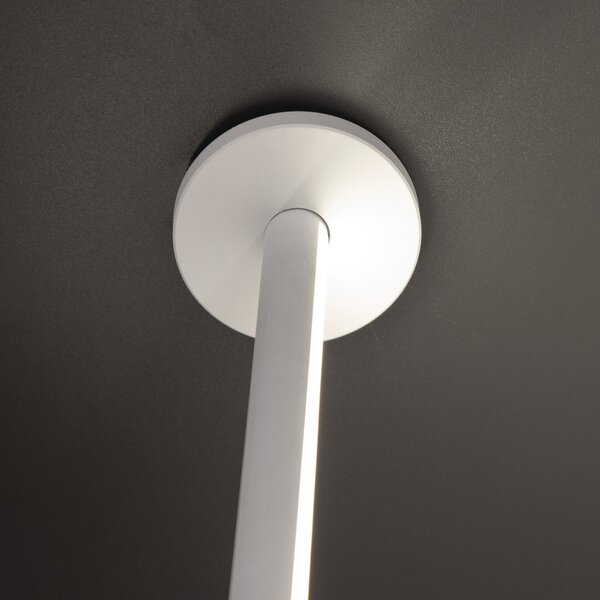 Mantra 7353 Vertical, stmívatelná bílá stojací lampa, LED 40W 2400lm 3000K, výška 265-300cm