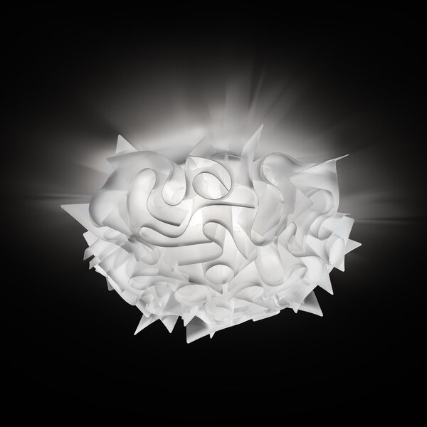 SLAMP VELCM00WHT00000000EU Veli opal medium, stropní svítidlo z bílého opalflexu, 2x12W E27, prům. 53cm