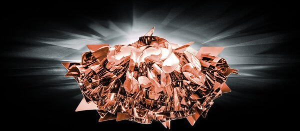 SLAMP VELCS00CPP00000000EU Veli copper mini, designové stropní svítidlo ve měděné úpravě, 2x6W E14, prům. 32cm
