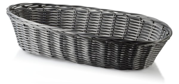 Mondex Oválný košík SINO 30x16,5x7 cm světle šedý