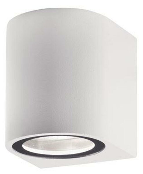 NOVA LUCE venkovní nástěnné svítidlo NERO hliník bílé skleněný difuzor GU10 1x7W 220-240V IP54 bez žárovky světlo dolů 910021