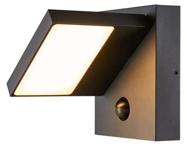 SLV 1002990 Abridor, venkovní nástěnné antracitové svítidlo se senzorem LED 14W, IP54, 3000/4000K