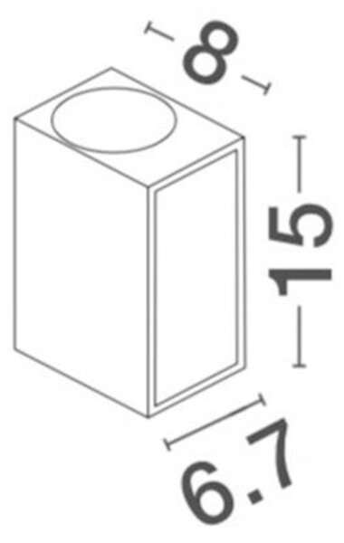 NOVA LUCE venkovní nástěnné svítidlo NERO hliník bílé skleněný difuzor GU10 2x7W 220-240V IP54 bez žárovky světlo nahoru a dolů 910042