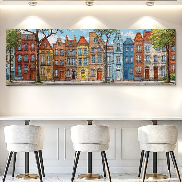 Obraz na plátně - Zapadlá ulička Rexhamu FeelHappy.cz Velikost obrazu (šířka x výška): 60 x 20 cm