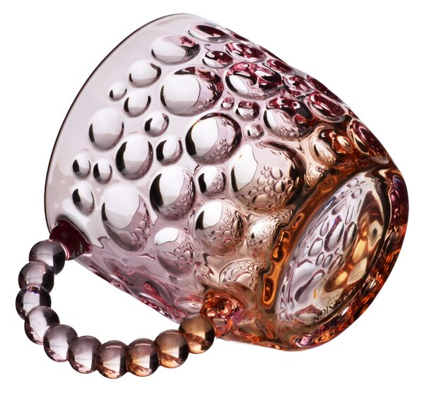 Affekdesign Skleněný hrnek VINI PEARL 350 ml fialový/hnědý