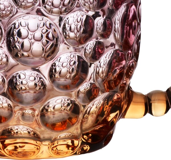 Affekdesign Skleněný hrnek VINI PEARL 350 ml fialový/hnědý