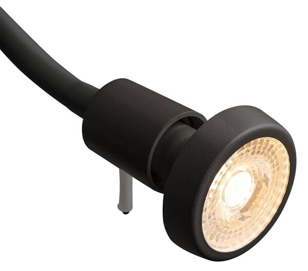 SLV 1002608 Dio Flex, nástěnné flexibilní svítidlo, 1x GU10 max. 50 W, černá