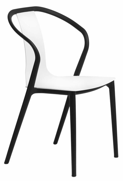 Židle Bella černo-bílá