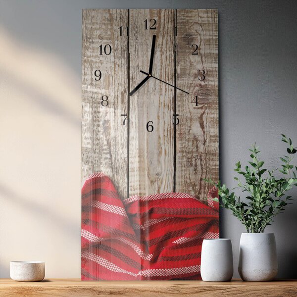 Skleněné hodiny vertikální Ubrus zsppc-30x60-00183298