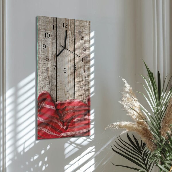 Skleněné hodiny vertikální Ubrus zsppc-30x60-00183298