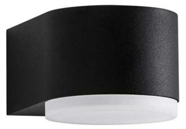 NOVA LUCE venkovní nástěnné svítidlo NUS černý hliník a akrylový difuzor LED 4W 3000K 100-240V 120st. IP54 světlo dolů 9200201