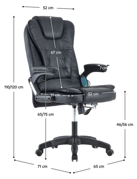 Masážní křeslo Tylor OC709 (černá)