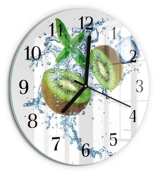 Skleněné nástěnné hodiny Kiwi zsoc-fi30-00183542