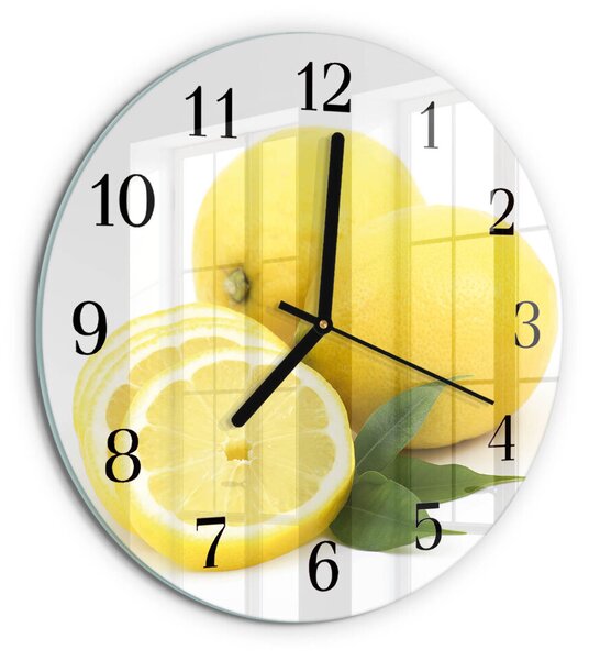 Skleněné nástěnné hodiny Citrony zsoc-fi30-00180799